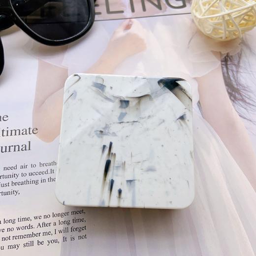 新款大理石纹北欧风隐形眼镜盒护理盒伴侣盒美瞳盒8063 商品图3