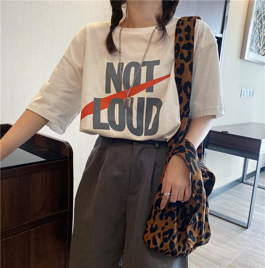 宽松上衣原宿bf风夏季2022新款ins半袖上衣服潮七夕情人节 商品图1