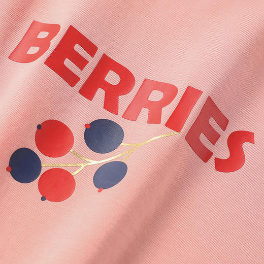 【纯棉撞色印花T恤】夏季新品女童薄款T恤圆领撞色短袖上衣 商品图5