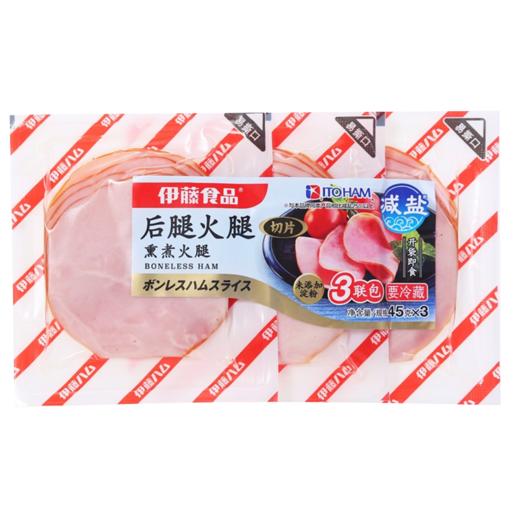 伊藤食品 精肉培根/后腿火腿（减盐） 商品图1