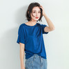 日本进口三醋酸T恤女短袖宽松T恤 圆领/V领 210206 商品缩略图1