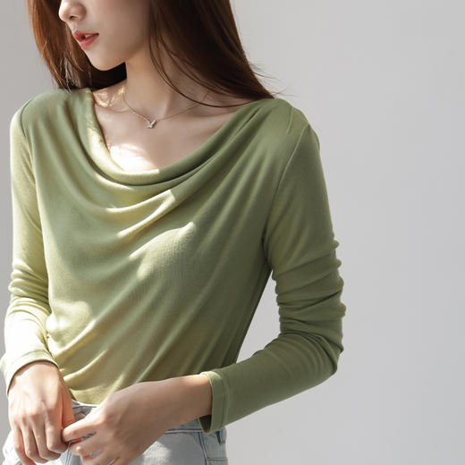 裁缝学苑AG139 一字荡领打底衫纸样女装衣服上衣样板打版裁剪版型 商品图2