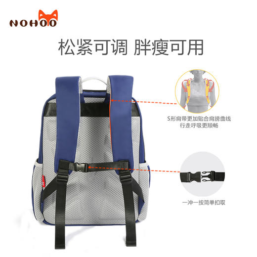 诺狐小学生书包女生三到六年级儿童网红可爱护脊减负男孩双肩背包 商品图2