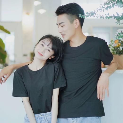 【爆单！预售】圆领空气云朵短袖T恤，黑白两色男女同款好版型，减龄百搭显瘦，经典不过时 商品图1