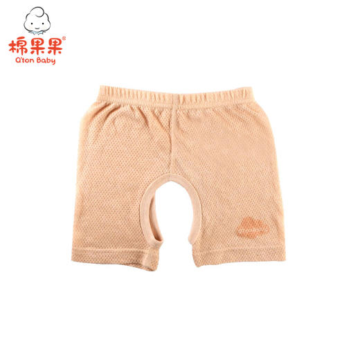 棉果果夏季新疆彩棉男童女童提花镂空中裤短裤M201203117235 商品图0