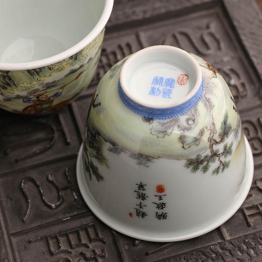 粉彩三国人物杯 商品图4