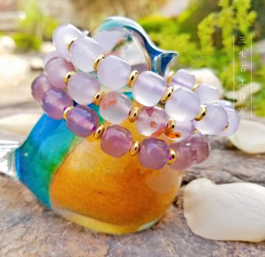 天然玉髓路路通手链 商品图2