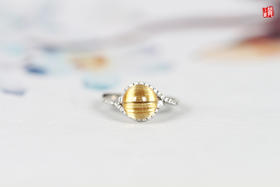 [ 花火鎏金 ] 金发晶戒指 | 新年有新意，喜至福至，财源广进~