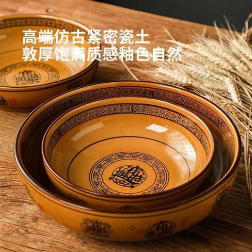 【大容量 全家美食共享】陶瓷大碗大汤碗面碗家用水煮鱼大碗盆餐饮用具 商品图4