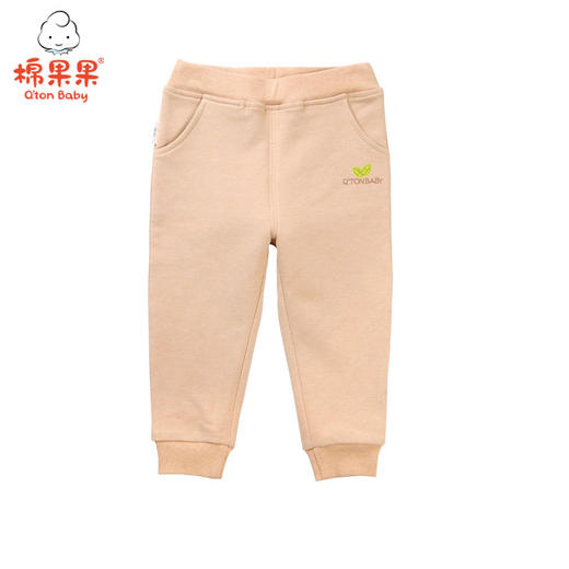 棉果果春秋款新疆彩棉男童女童小毛圈针织长裤M101200118014 商品图0