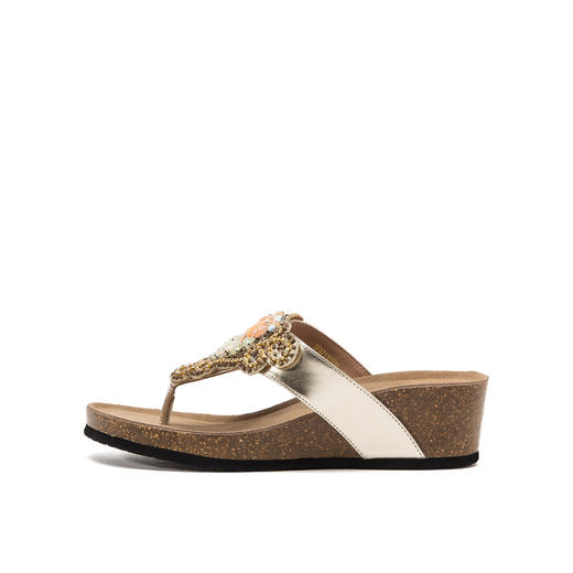 商场同款 | safiya索菲娅夏季坡跟人字拖女鞋SF92110108 商品图2