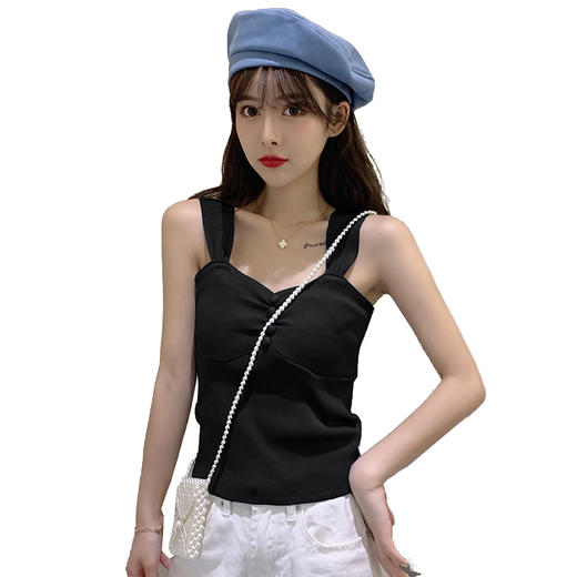 夏季新款时尚冰丝针织吊带背心女外穿无袖性感上衣修身内搭打底衫 商品图4