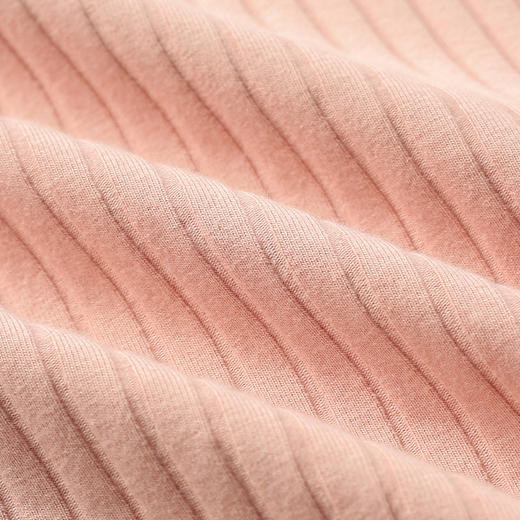 【坑条弹力t恤】夏新品女童短袖圆领t恤修身坑条弹力上衣 商品图7