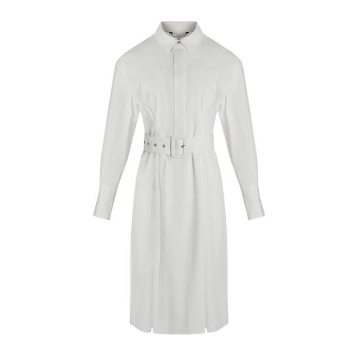 VIMAGE纬漫纪品牌女装春季新款收腰显瘦纯色文艺衬衫连衣裙女VA2107109 商品图5