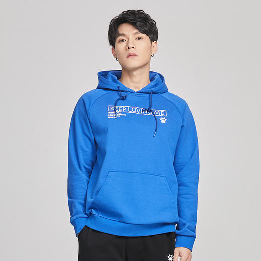卡尔美运动休闲卫衣春秋季新款针织连帽套头衫男宽松上衣 商品图4