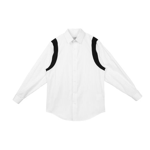 Unawares FW20 肩袖镶嵌条纹衬衫 商品图4