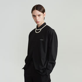 Unawares.FW20  开叉剪裁双层领衬衫