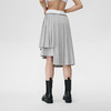 Unawares SS21 多层结构LOGO印花腰衬百褶中长裙 商品缩略图3