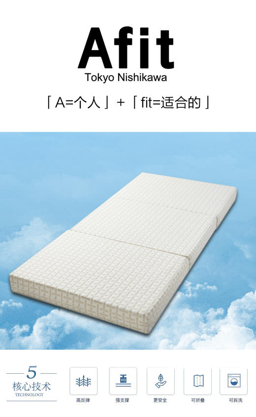 日本西川 AFIT高弹海绵床垫 商品图1