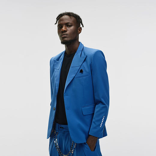 Unawares x FOURTRY 潮流合伙人联名胸针单排扣西装 商品图2