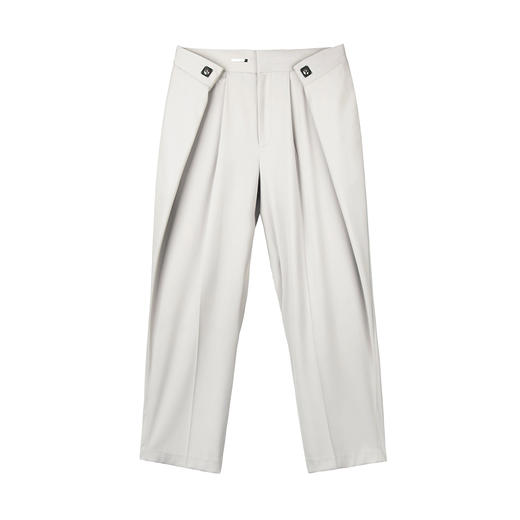 Unawares SS21 折叠结构单褶宽松长西裤 商品图4