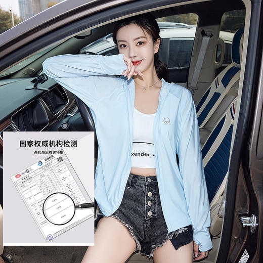 GRH-FSY001春夏新款冰丝变色防晒衣女连帽外套防紫外线户外遮脸防晒衫 商品图0