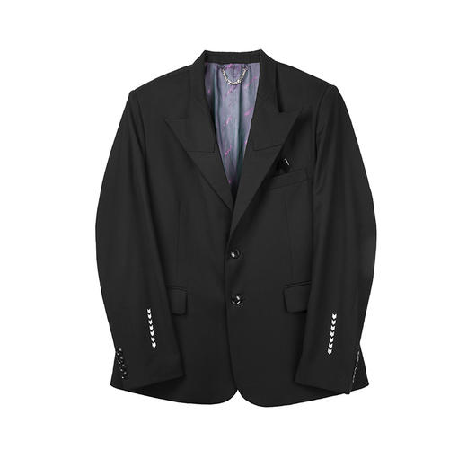 Unawares x FOURTRY 潮流合伙人联名胸针单排扣西装 商品图4