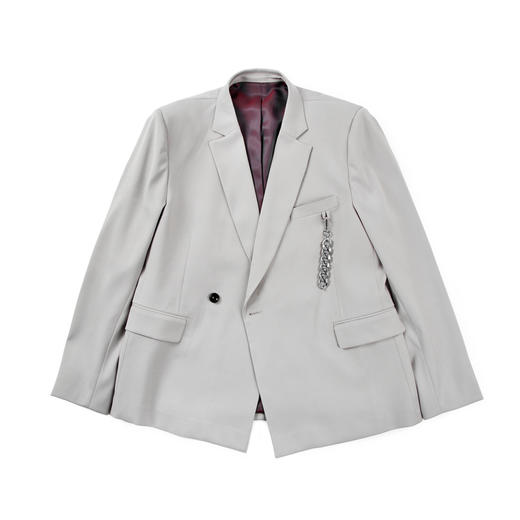 【赵今麦同款】Unawares FW19 潮流合伙人 金属链飘带西装 商品图4