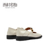 西村名物2021春季新款浅口单鞋女百搭小香风舒适平底奶奶鞋T21AE11711 商品缩略图3