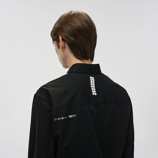Unawares x FOURTRY 潮流合伙人联名珍珠镶嵌衬衫 商品图1
