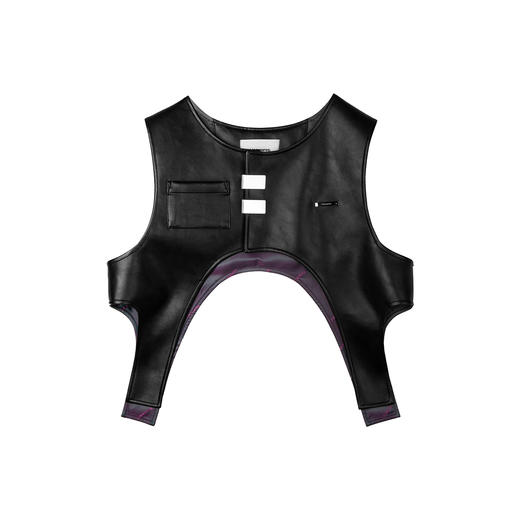 Unawares SS21 弧形剪裁双排定制调节扣战术马甲 商品图4