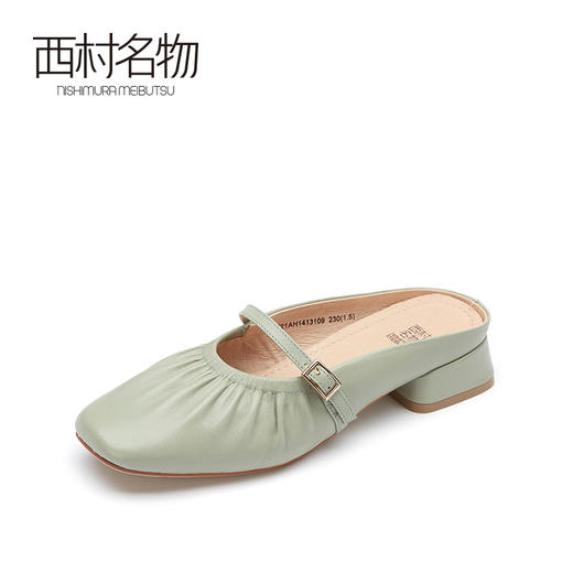 西村名物2021春季新款网红凉拖穆勒鞋女外穿百搭软底玛丽珍T21AH14131 商品图1