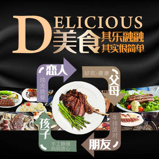 手工战斧牛排套餐  骨中肉  香 商品图4