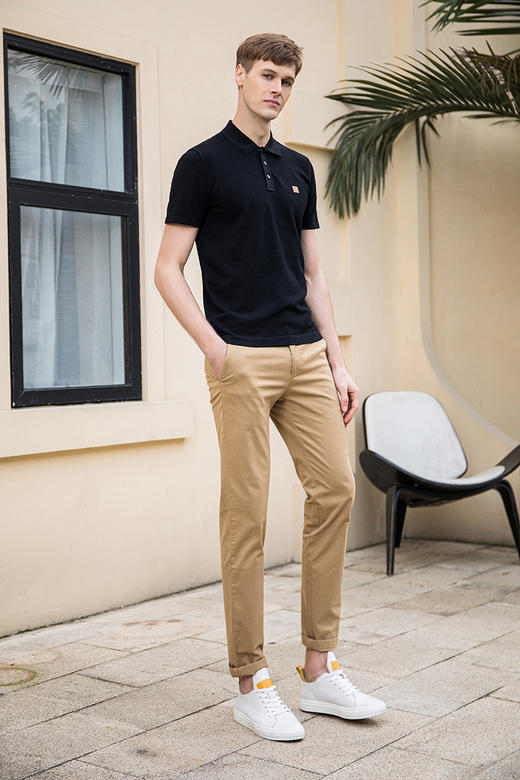 callisto珠地丝绵翻领T恤  SQTSS175C 商品图2