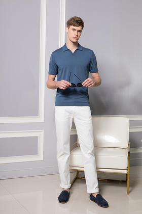 callisto凉感丝绵翻领T恤  SQTSS176C