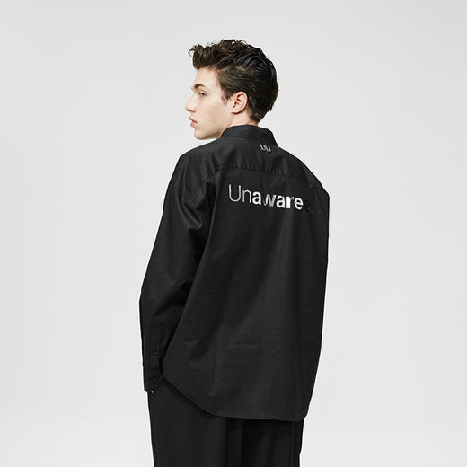 Unawares SS21 双层贴袋热转印LOGO宽松版型衬衫 商品图2