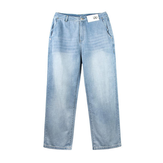 Unawares SS21 柔软洗水多边形口袋宽松牛仔长裤 商品图4