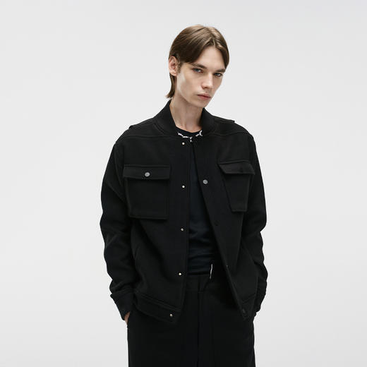 Unawares FW20 捷克钻带镶嵌多口袋双面呢夹克 商品图1