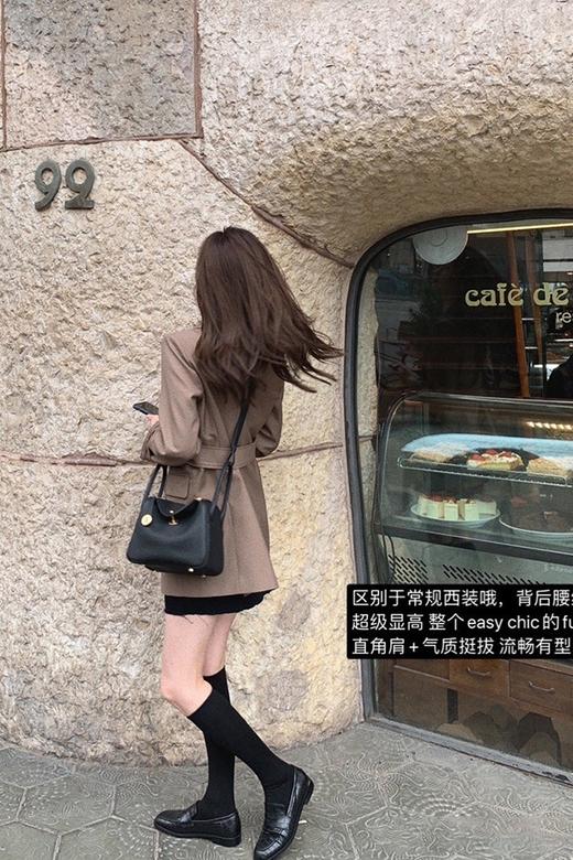 金蘑菇菇 【城市系列 宝藏西装合集】复古宽松廓形西装外套女春 商品图5