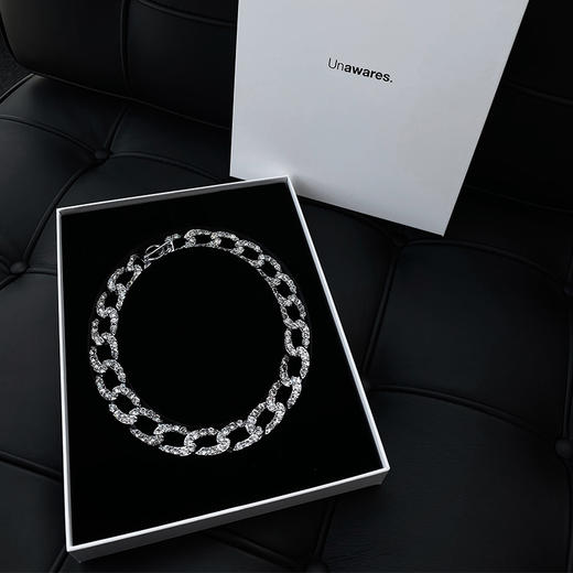 Unawares.FW20 捷克钻镶嵌古巴项链 商品图2