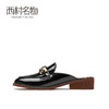 西村名物2021春季新款网红穆勒包头凉鞋外穿凉拖鞋女平底鞋X21AH14031 商品缩略图1