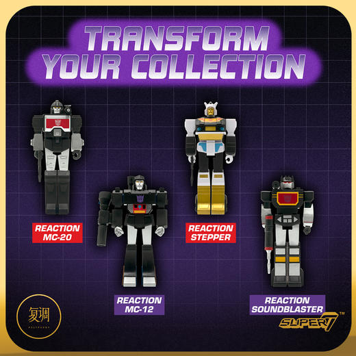 现货 Super 7 变形金刚 黑五限定 3.75挂卡 Transformers 微变 围城 复古 商品图2