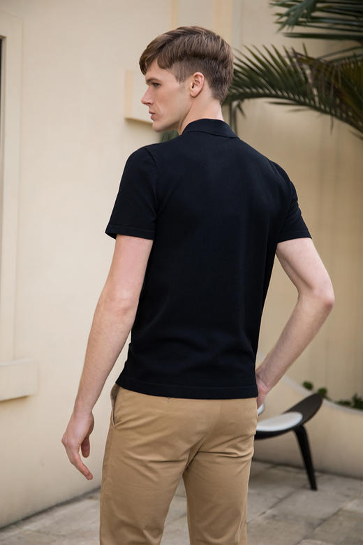 callisto珠地丝绵翻领T恤  SQTSS175C 商品图3