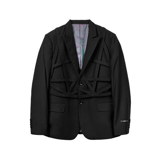 Unawares.FW20 编织网格单排扣休闲西装 商品图4