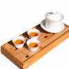 苏茶丨白瓷茶具套组旅行套装一盖碗三茶杯 商品缩略图4