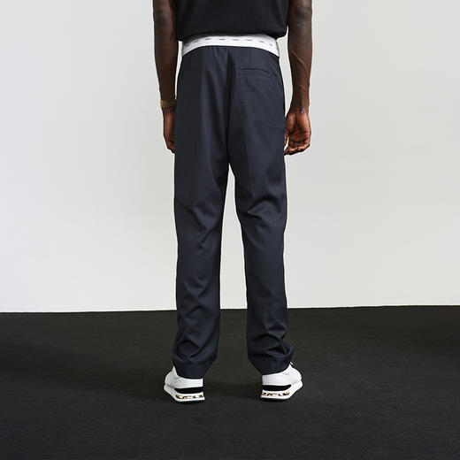 Unawares. FW20 LOGO印花腰衬单褶标准长西裤 商品图3