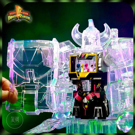 现货 Super7 恐龙战队 大兽神 Megazord 透明版 11英寸 商品图1