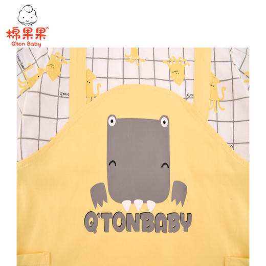 棉果果夏季男童氨棉汗布假两件套头连体衣连身衣哈衣M212727221270 商品图3