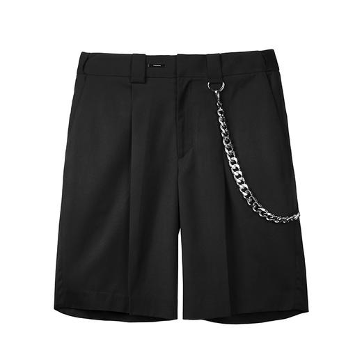 Unawares x FOURTRY 潮流合伙人联名粗挂链单褶短裤 商品图4