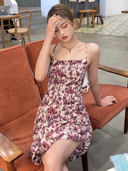 AGAM STUDIO 21SS原创 氛围感辣妹出游性感露背心机绑带连衣裙 商品图0